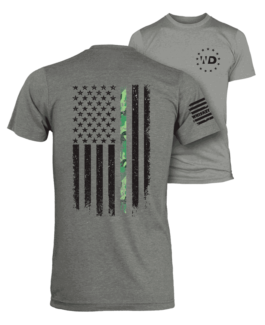 Camo Line Flag - Whiskey Dickerson