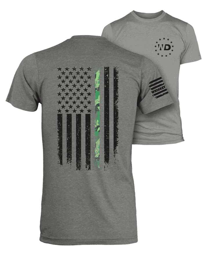 Camo Line Flag - Whiskey Dickerson
