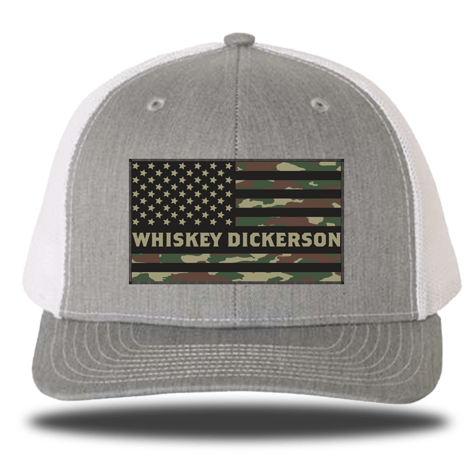 WD Flag Patch Trucker Hat - Whiskey Dickerson