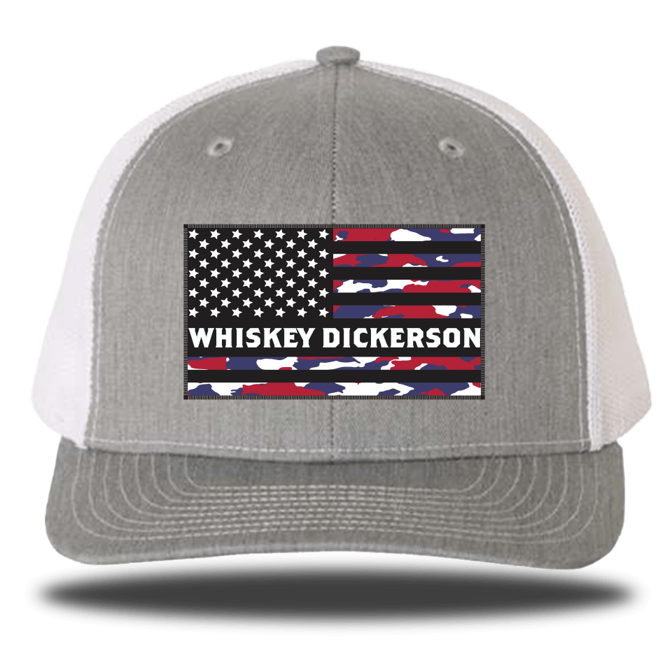 WD Flag Patch Trucker Hat - Whiskey Dickerson