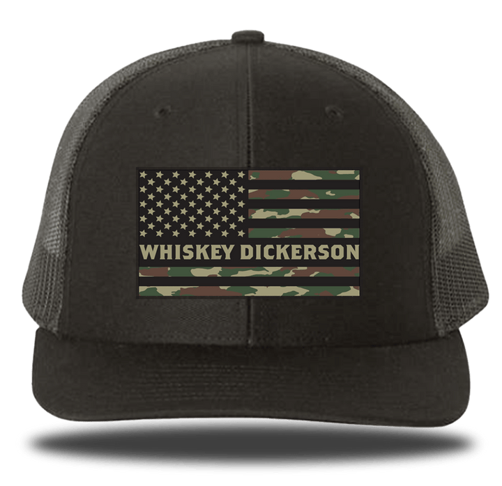 WD Flag Patch Trucker Hat - Whiskey Dickerson